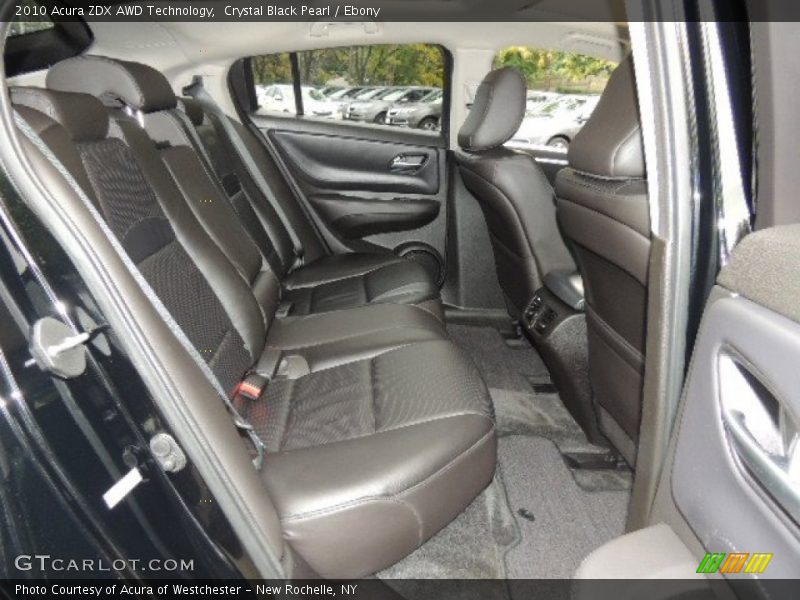 Crystal Black Pearl / Ebony 2010 Acura ZDX AWD Technology