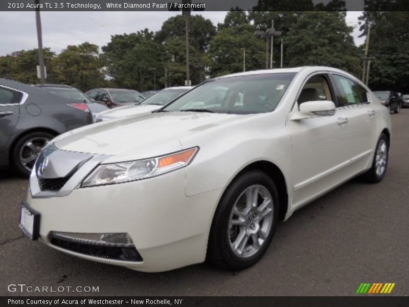 White Diamond Pearl / Parchment 2010 Acura TL 3.5 Technology