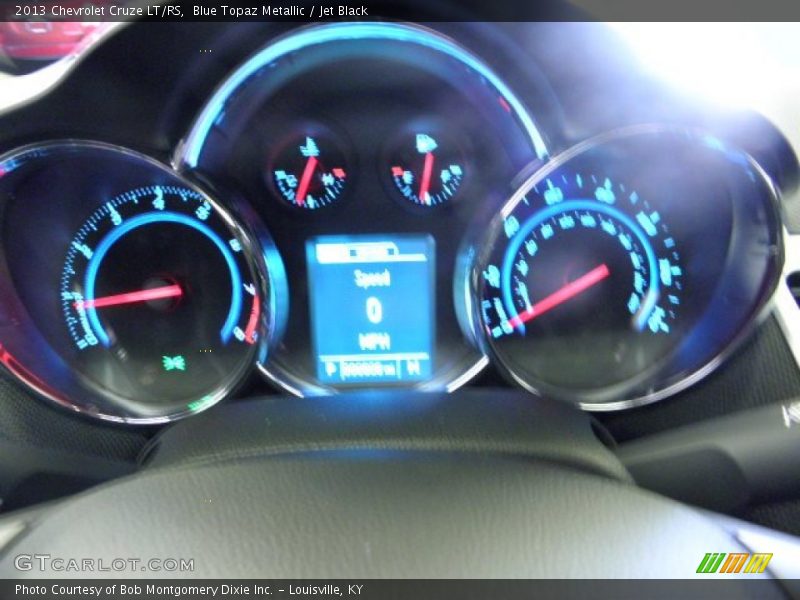 Blue Topaz Metallic / Jet Black 2013 Chevrolet Cruze LT/RS