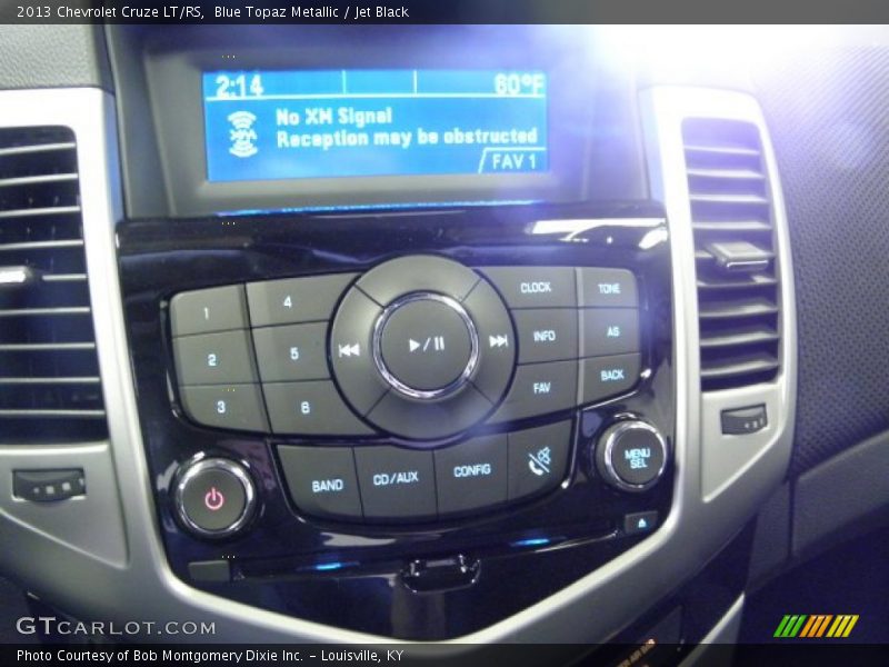 Blue Topaz Metallic / Jet Black 2013 Chevrolet Cruze LT/RS