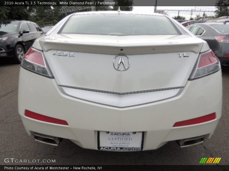 White Diamond Pearl / Parchment 2010 Acura TL 3.5 Technology
