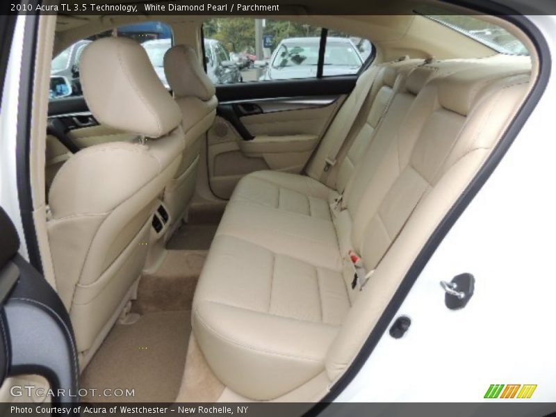 White Diamond Pearl / Parchment 2010 Acura TL 3.5 Technology