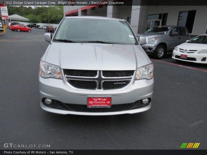 Bright Silver Metallic / Black/Light Graystone 2012 Dodge Grand Caravan Crew