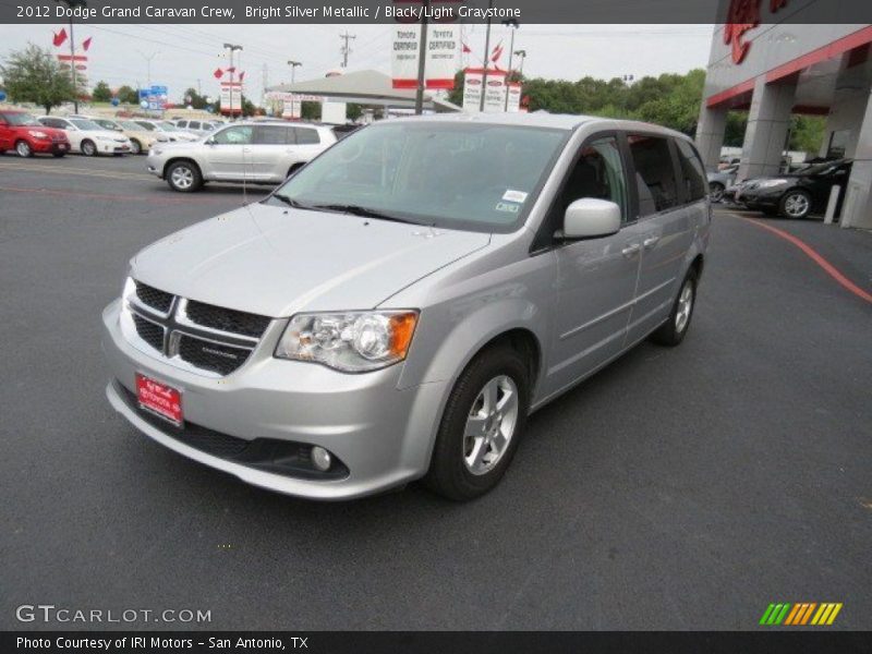 Bright Silver Metallic / Black/Light Graystone 2012 Dodge Grand Caravan Crew