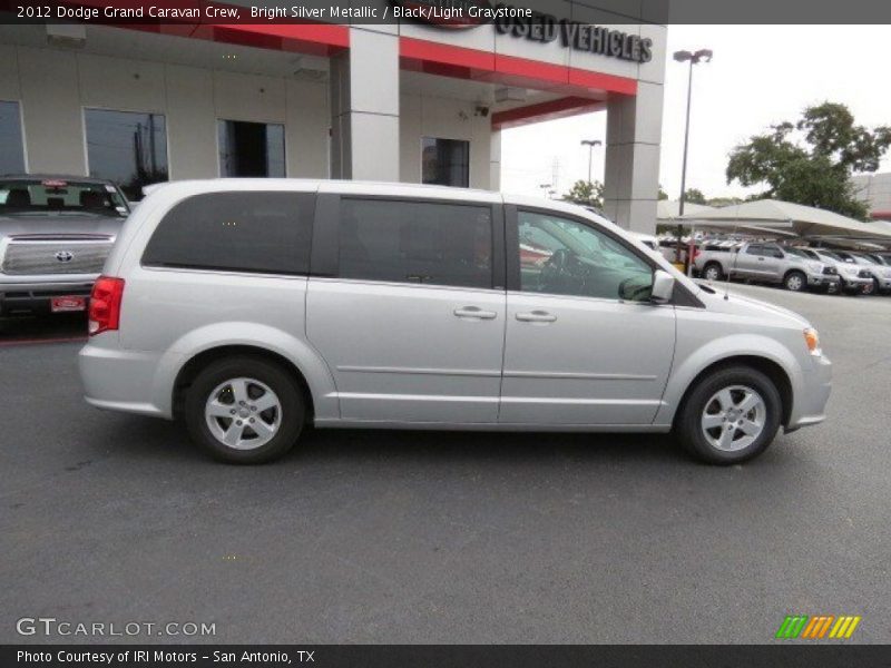Bright Silver Metallic / Black/Light Graystone 2012 Dodge Grand Caravan Crew