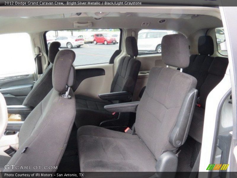 Bright Silver Metallic / Black/Light Graystone 2012 Dodge Grand Caravan Crew