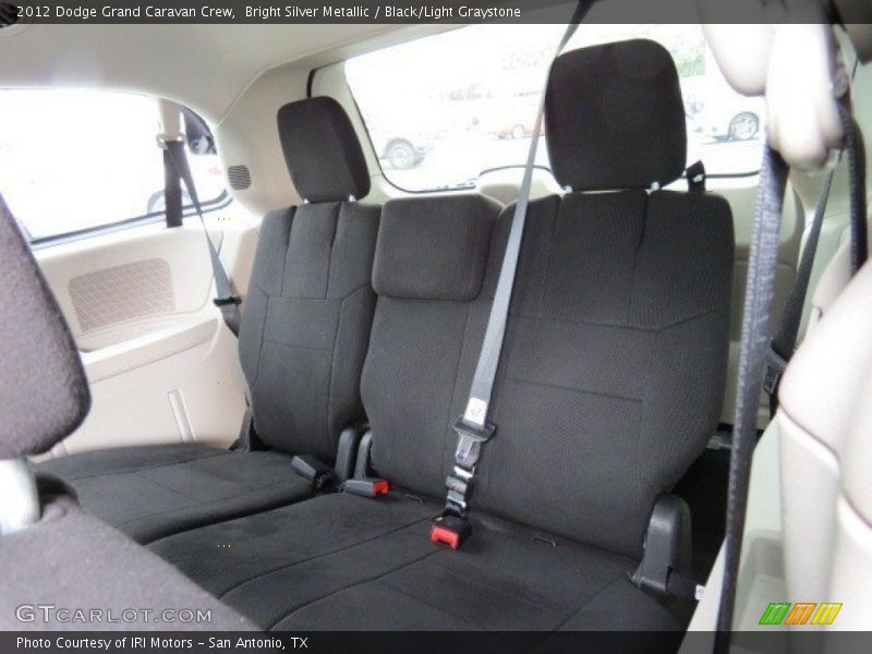 Bright Silver Metallic / Black/Light Graystone 2012 Dodge Grand Caravan Crew