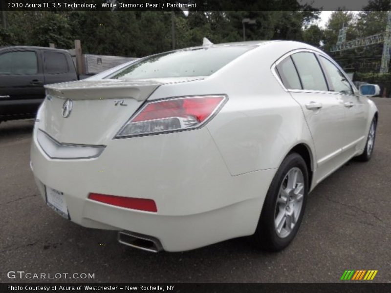 White Diamond Pearl / Parchment 2010 Acura TL 3.5 Technology