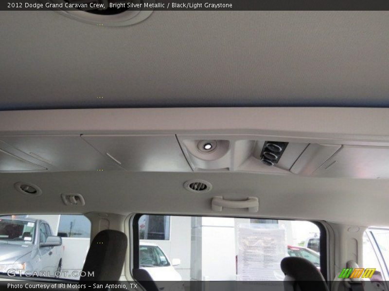 Bright Silver Metallic / Black/Light Graystone 2012 Dodge Grand Caravan Crew