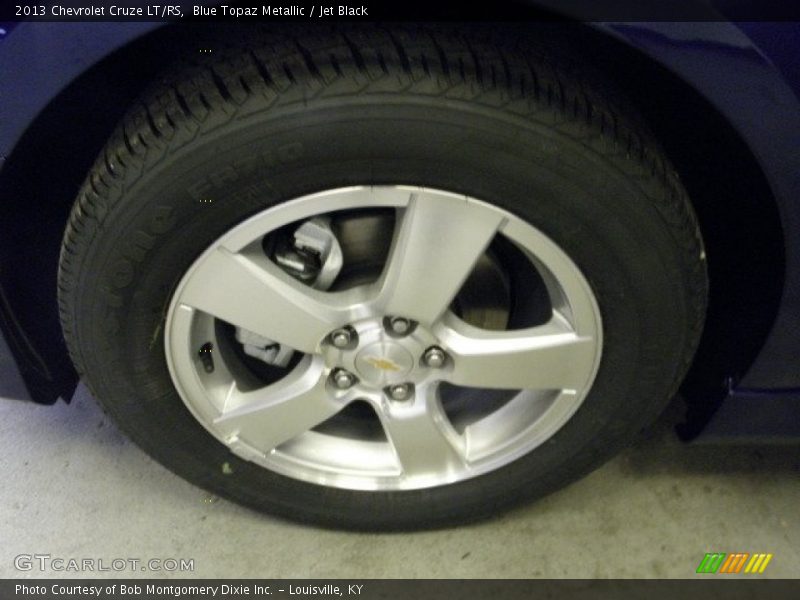 Blue Topaz Metallic / Jet Black 2013 Chevrolet Cruze LT/RS