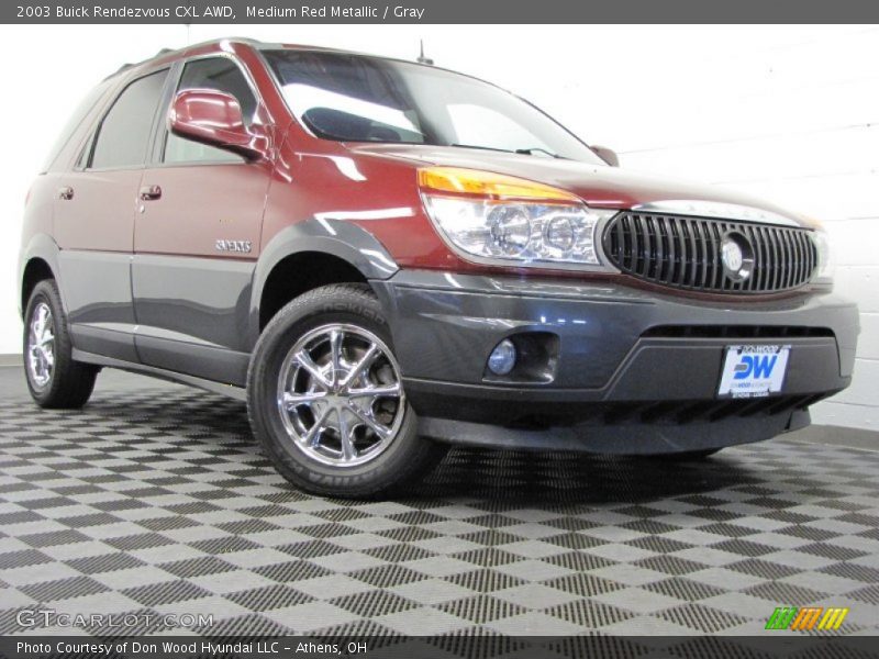 Medium Red Metallic / Gray 2003 Buick Rendezvous CXL AWD