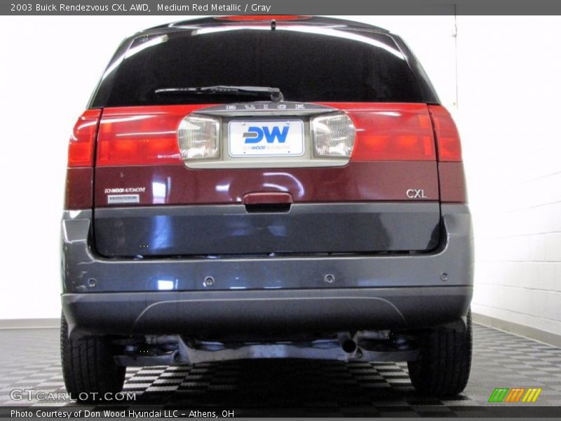 Medium Red Metallic / Gray 2003 Buick Rendezvous CXL AWD