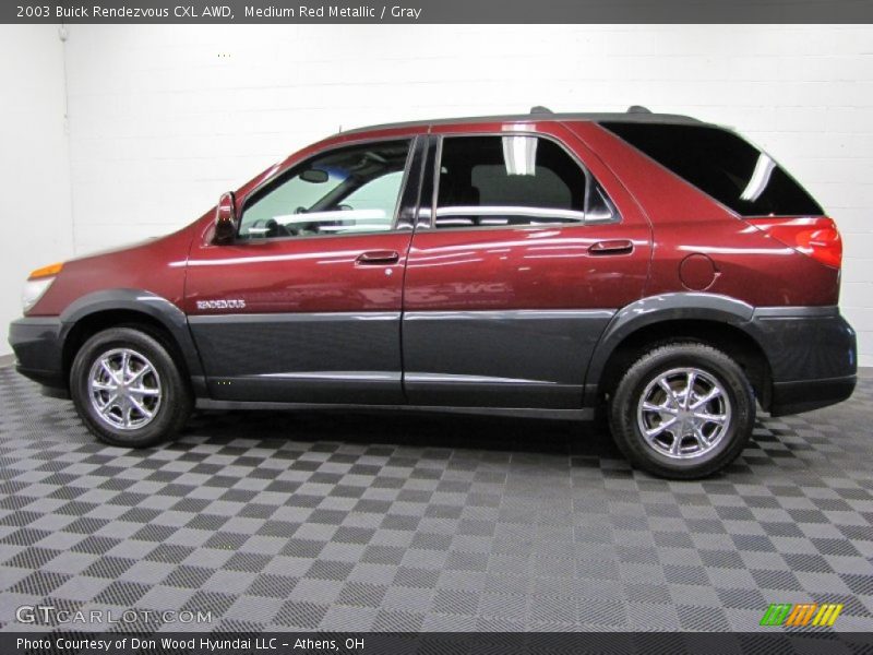 Medium Red Metallic / Gray 2003 Buick Rendezvous CXL AWD