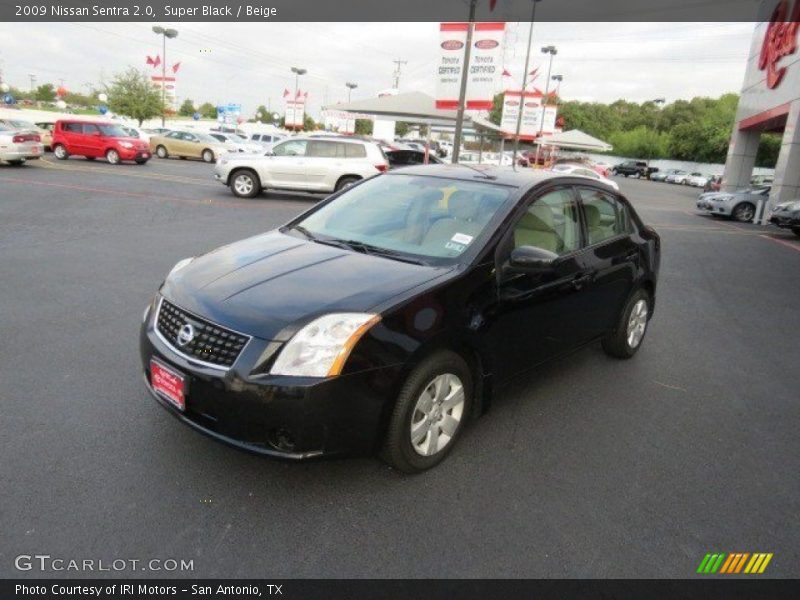 Super Black / Beige 2009 Nissan Sentra 2.0
