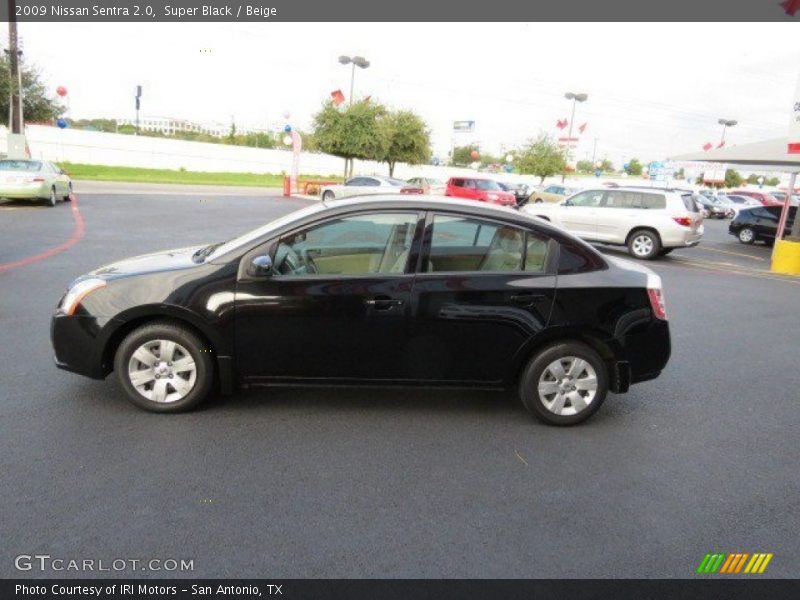 Super Black / Beige 2009 Nissan Sentra 2.0