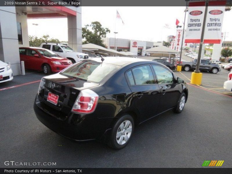Super Black / Beige 2009 Nissan Sentra 2.0
