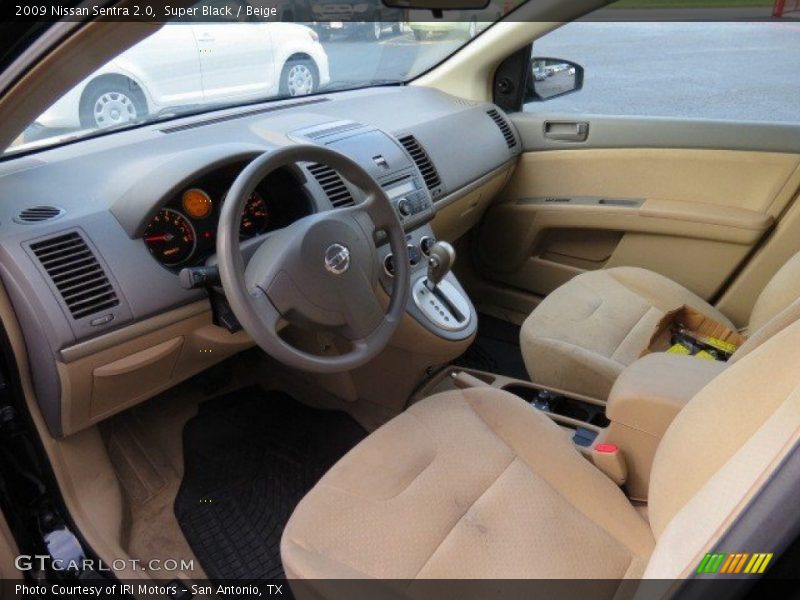 Super Black / Beige 2009 Nissan Sentra 2.0