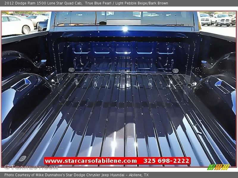 True Blue Pearl / Light Pebble Beige/Bark Brown 2012 Dodge Ram 1500 Lone Star Quad Cab