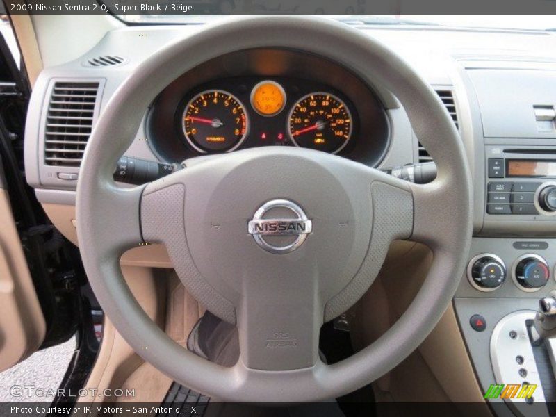 Super Black / Beige 2009 Nissan Sentra 2.0