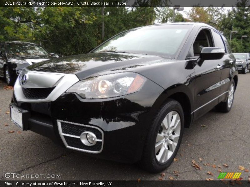 Crystal Black Pearl / Taupe 2011 Acura RDX Technology SH-AWD
