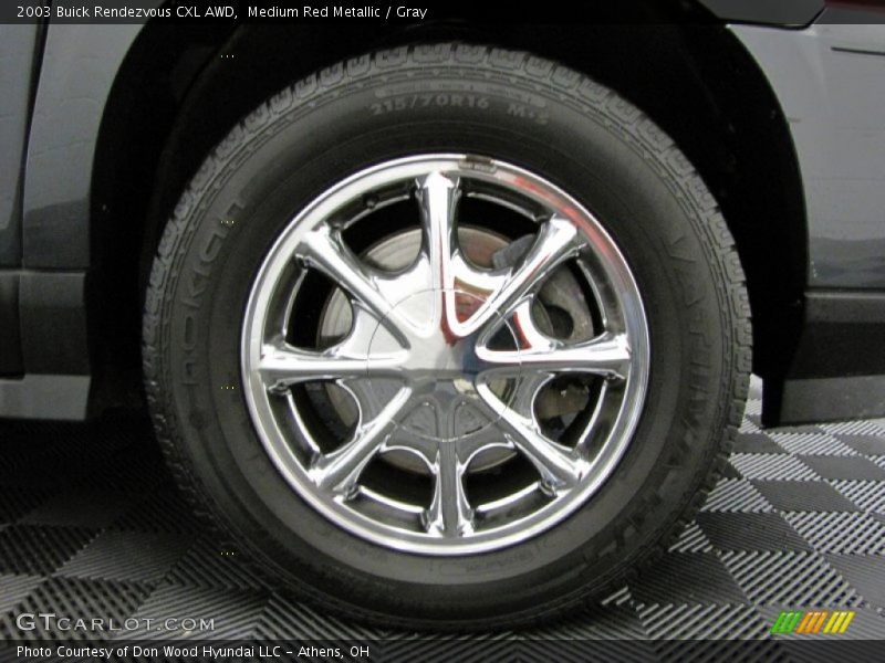 Medium Red Metallic / Gray 2003 Buick Rendezvous CXL AWD