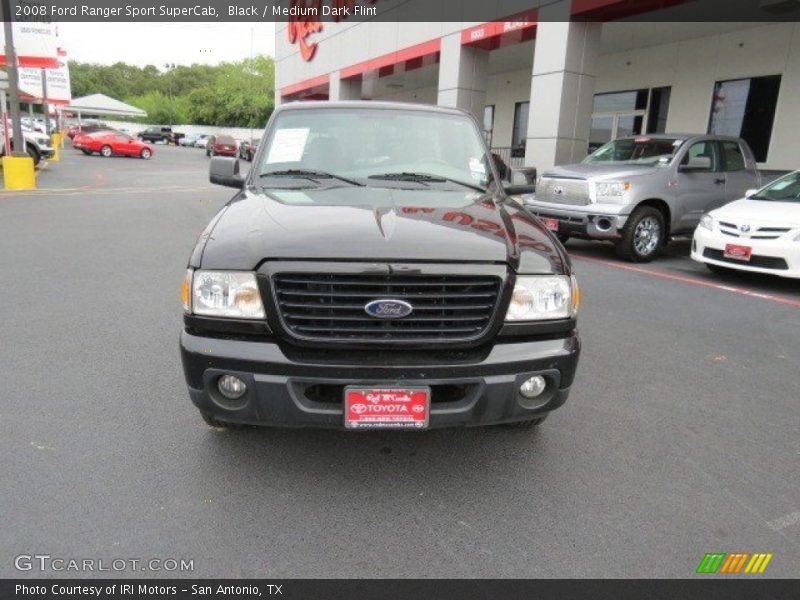 Black / Medium Dark Flint 2008 Ford Ranger Sport SuperCab