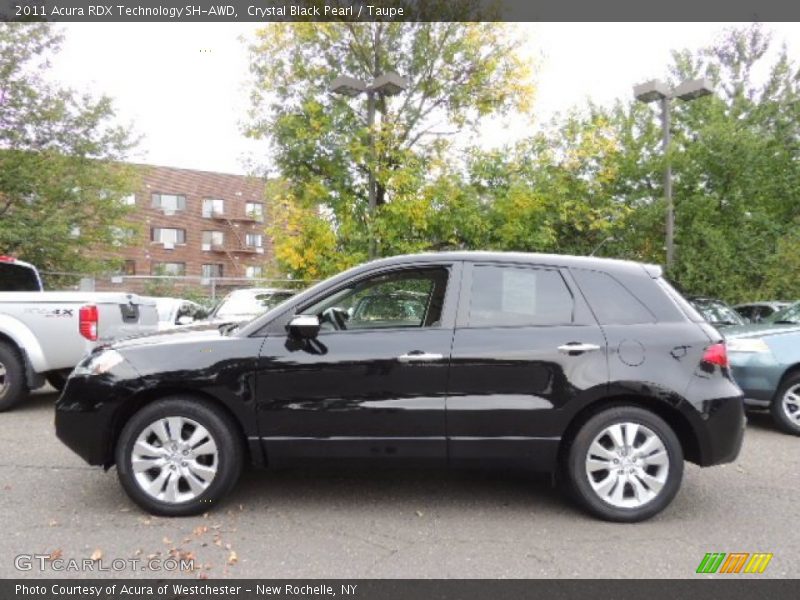 Crystal Black Pearl / Taupe 2011 Acura RDX Technology SH-AWD