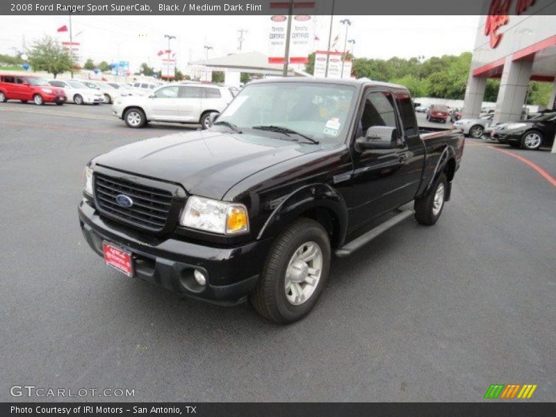 Black / Medium Dark Flint 2008 Ford Ranger Sport SuperCab