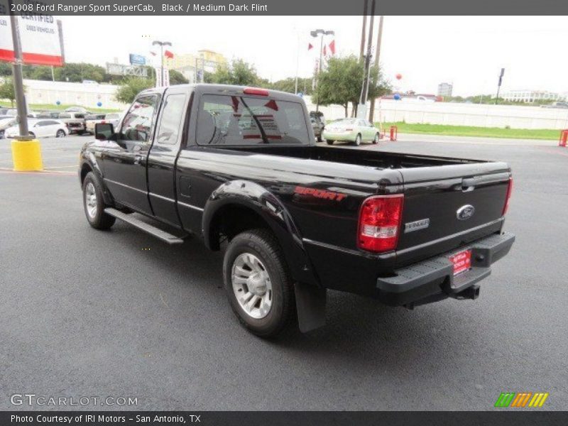 Black / Medium Dark Flint 2008 Ford Ranger Sport SuperCab