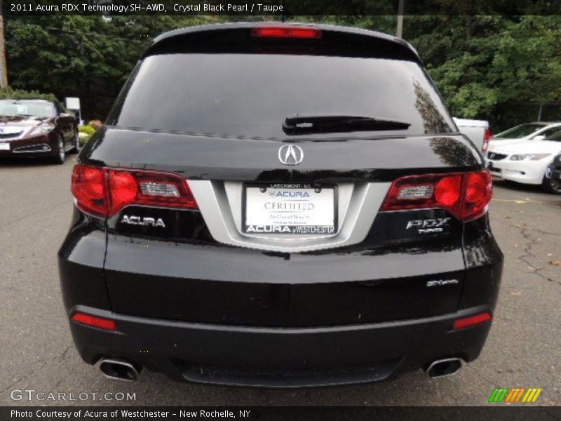 Crystal Black Pearl / Taupe 2011 Acura RDX Technology SH-AWD
