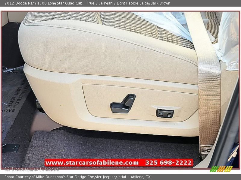 True Blue Pearl / Light Pebble Beige/Bark Brown 2012 Dodge Ram 1500 Lone Star Quad Cab