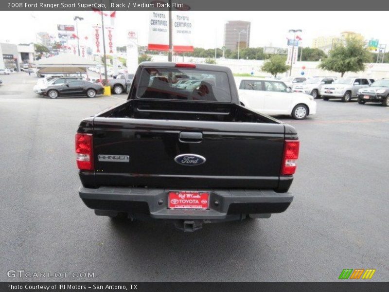 Black / Medium Dark Flint 2008 Ford Ranger Sport SuperCab