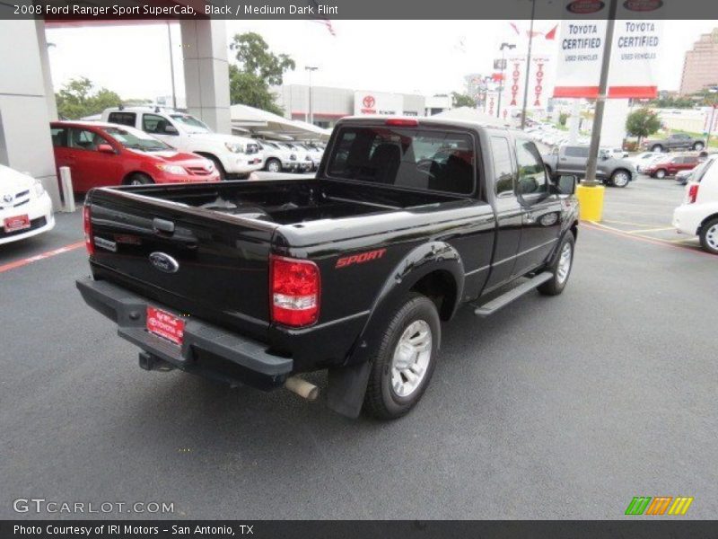 Black / Medium Dark Flint 2008 Ford Ranger Sport SuperCab