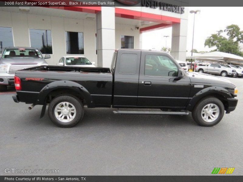 Black / Medium Dark Flint 2008 Ford Ranger Sport SuperCab