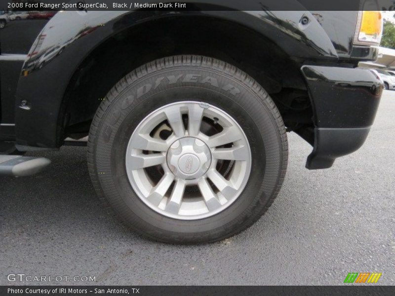 Black / Medium Dark Flint 2008 Ford Ranger Sport SuperCab