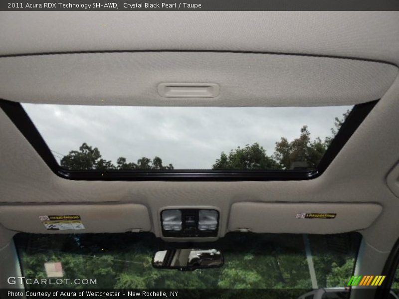 Crystal Black Pearl / Taupe 2011 Acura RDX Technology SH-AWD