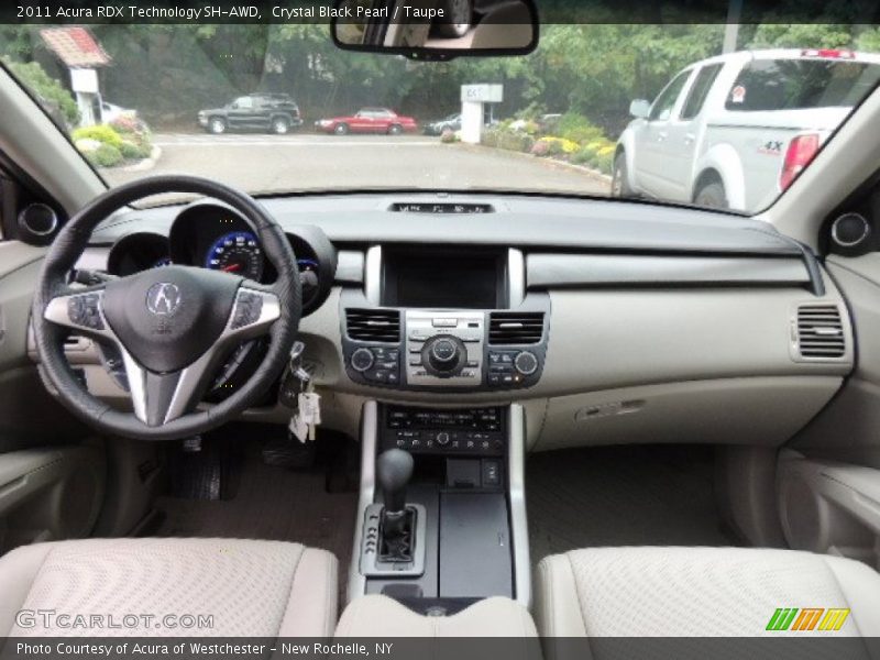 Crystal Black Pearl / Taupe 2011 Acura RDX Technology SH-AWD
