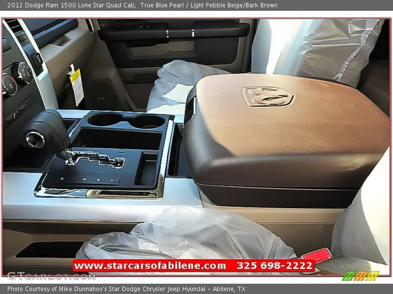 True Blue Pearl / Light Pebble Beige/Bark Brown 2012 Dodge Ram 1500 Lone Star Quad Cab