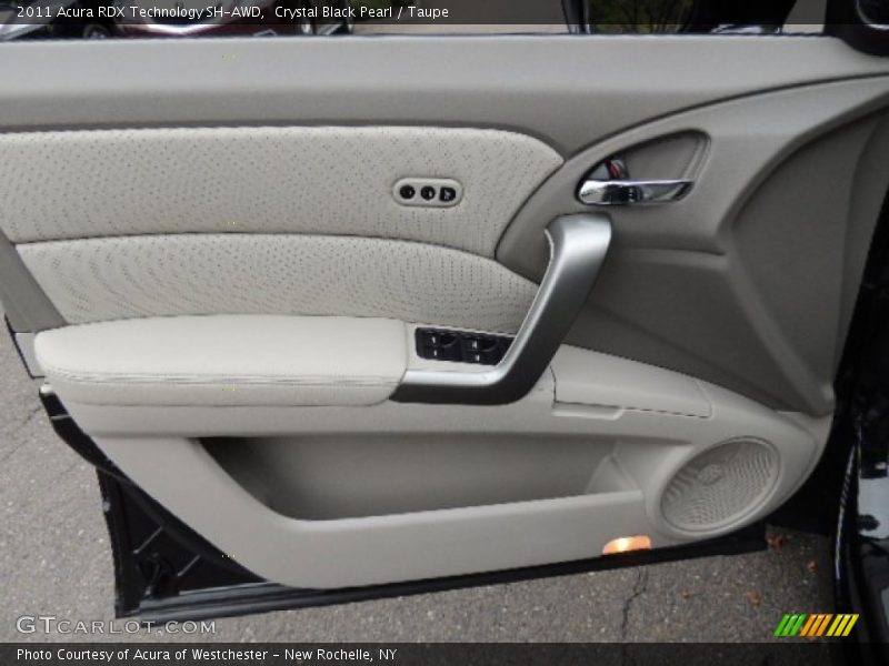 Crystal Black Pearl / Taupe 2011 Acura RDX Technology SH-AWD