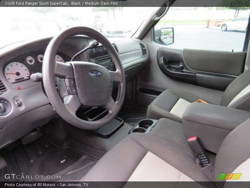 Black / Medium Dark Flint 2008 Ford Ranger Sport SuperCab