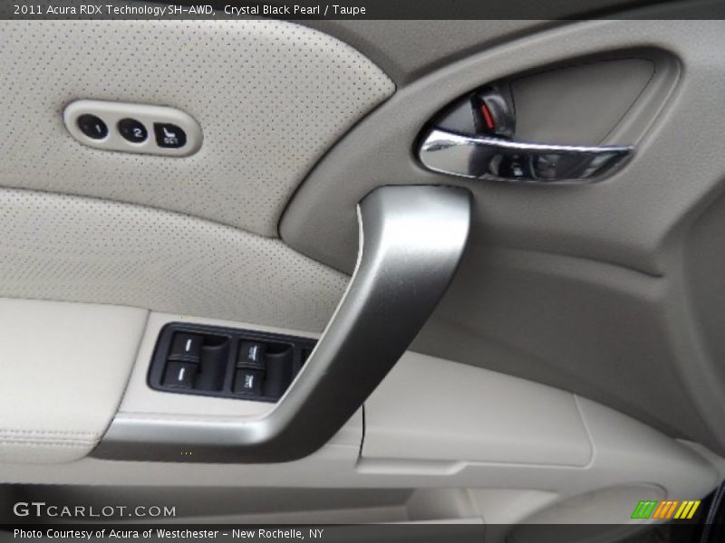 Crystal Black Pearl / Taupe 2011 Acura RDX Technology SH-AWD