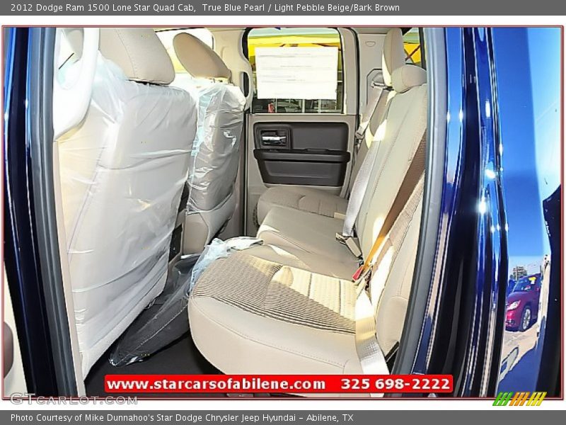 True Blue Pearl / Light Pebble Beige/Bark Brown 2012 Dodge Ram 1500 Lone Star Quad Cab