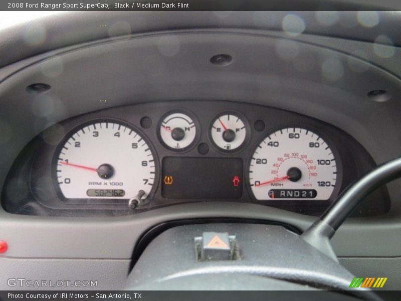 Black / Medium Dark Flint 2008 Ford Ranger Sport SuperCab