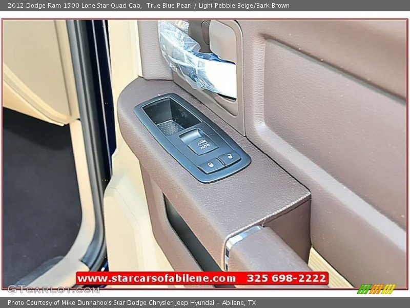 True Blue Pearl / Light Pebble Beige/Bark Brown 2012 Dodge Ram 1500 Lone Star Quad Cab