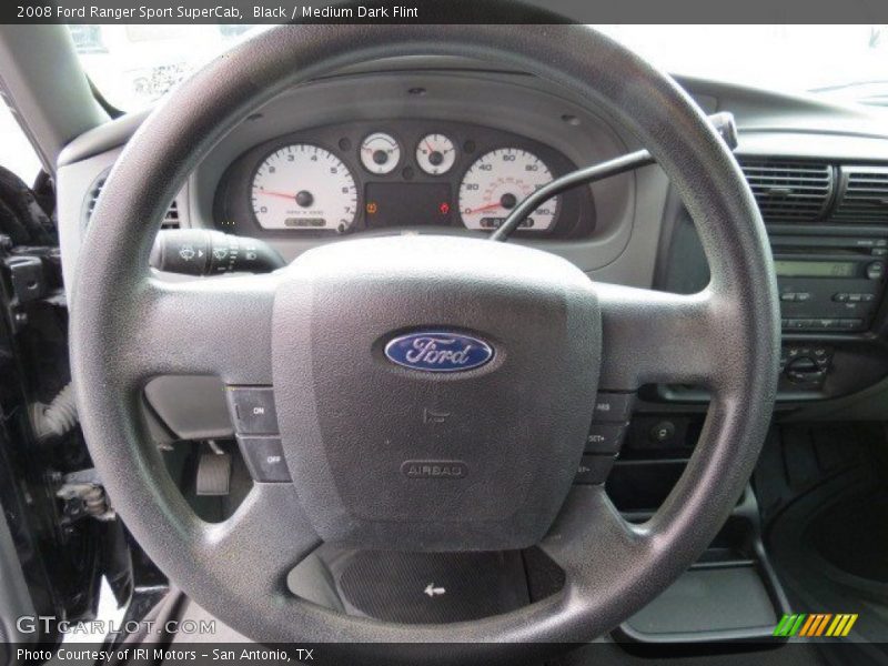 Black / Medium Dark Flint 2008 Ford Ranger Sport SuperCab