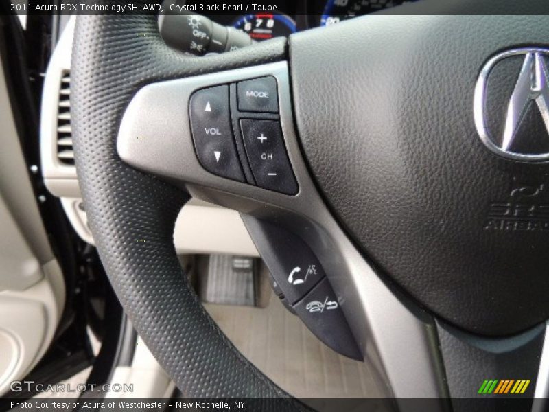 Crystal Black Pearl / Taupe 2011 Acura RDX Technology SH-AWD