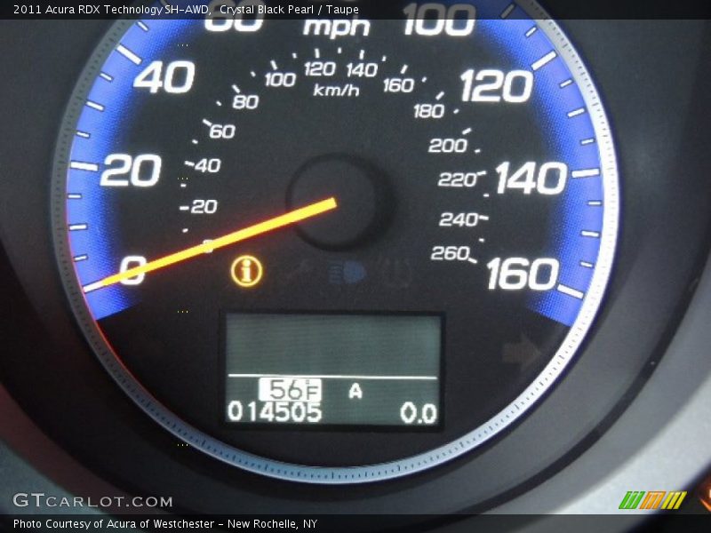 Crystal Black Pearl / Taupe 2011 Acura RDX Technology SH-AWD