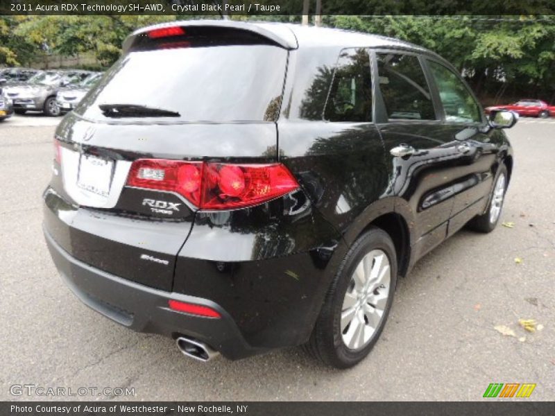 Crystal Black Pearl / Taupe 2011 Acura RDX Technology SH-AWD