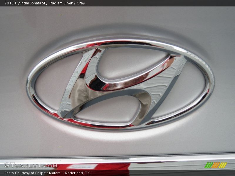 Radiant Silver / Gray 2013 Hyundai Sonata SE