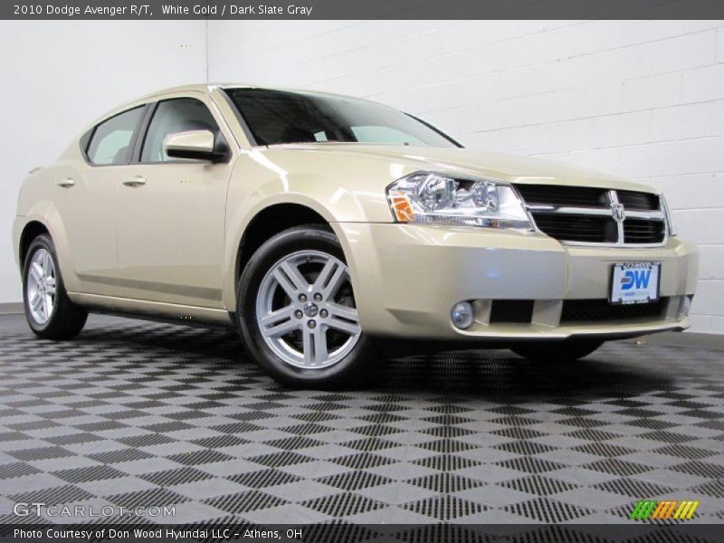 White Gold / Dark Slate Gray 2010 Dodge Avenger R/T